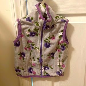 Floral fleece vest from Carters.